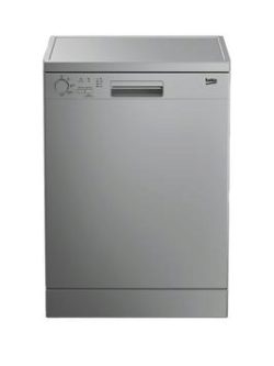 Beko Dfc0421S 12-Place Dishwasher With 4 Programmes - Next Day Delivery - Silver